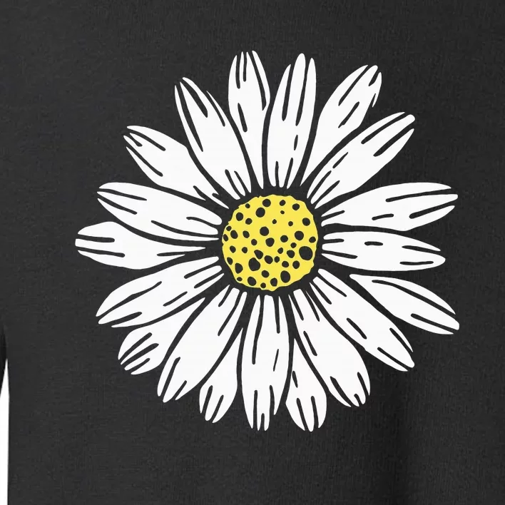 Daisy Flower Design Toddler Sweatshirt