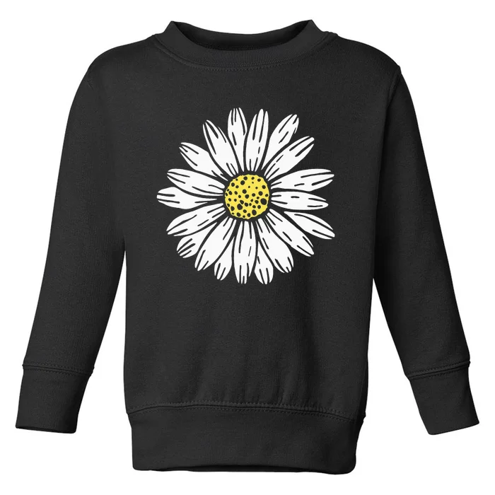 Daisy Flower Design Toddler Sweatshirt