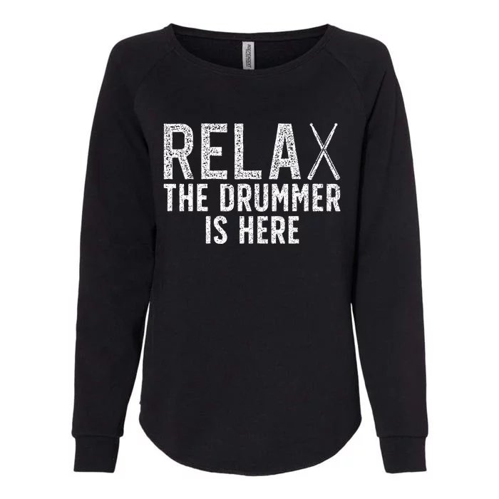 Drummer For Drum Player Music Lover Womens California Wash Sweatshirt