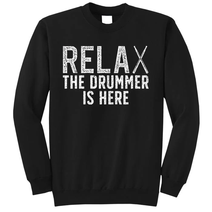 Drummer For Drum Player Music Lover Tall Sweatshirt