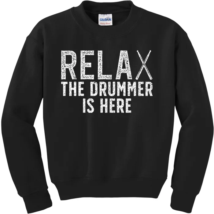 Drummer For Drum Player Music Lover Kids Sweatshirt