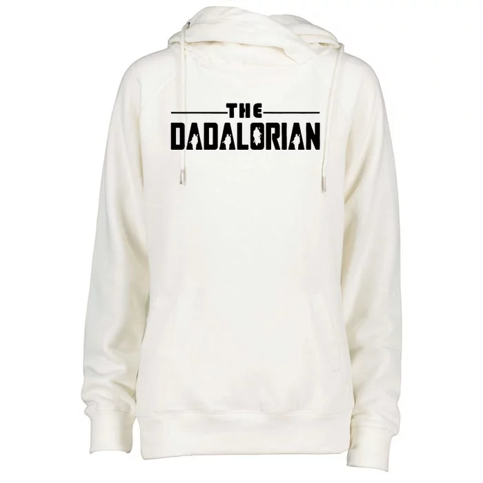 Dadalorian Funny Womens Funnel Neck Pullover Hood