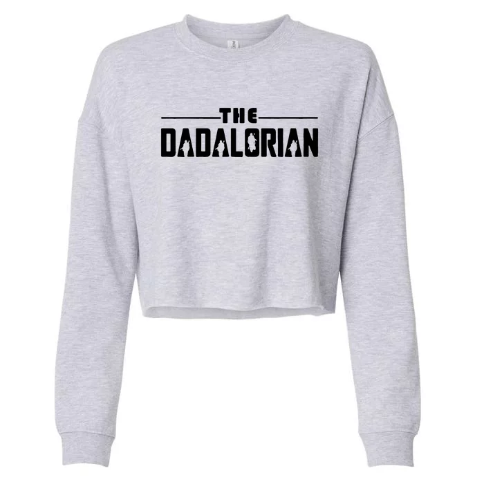 Dadalorian Funny Cropped Pullover Crew