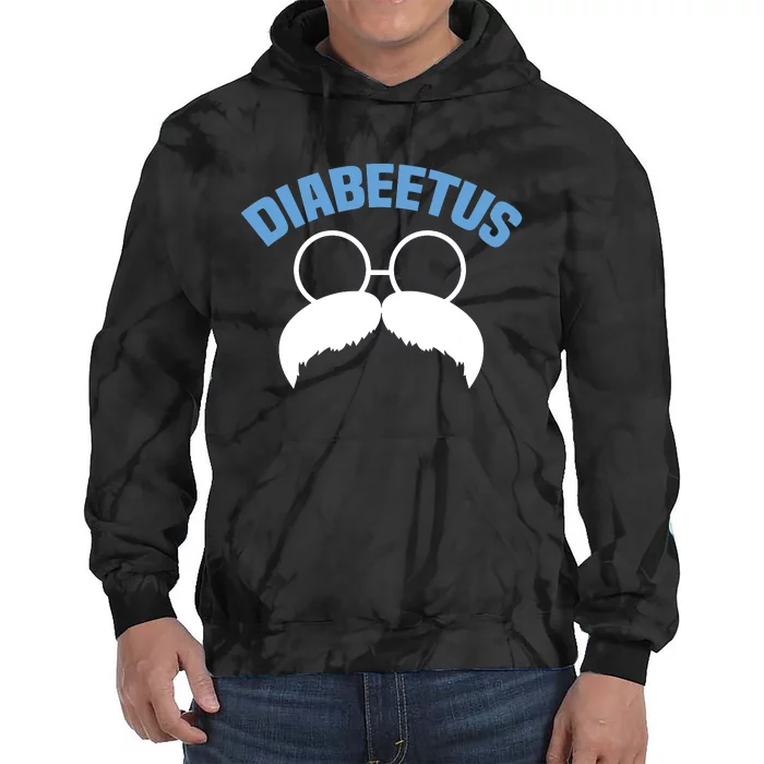 Diabeetus Funny Diabetes Awareness Diabetic Beard Tie Dye Hoodie