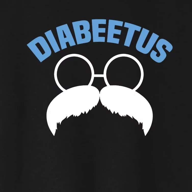 Diabeetus Funny Diabetes Awareness Diabetic Beard Women's Crop Top Tee