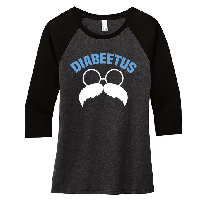 Diabeetus Funny Diabetes Awareness Diabetic Beard Women's Tri-Blend 3/4-Sleeve Raglan Shirt