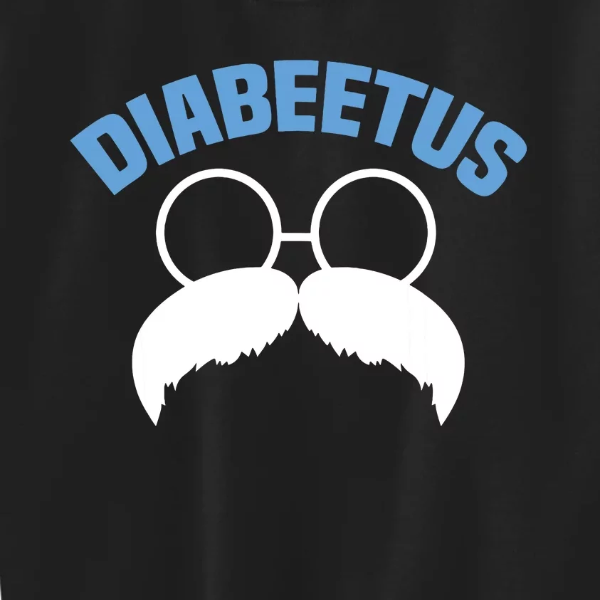 Diabeetus Funny Diabetes Awareness Diabetic Beard Kids Sweatshirt