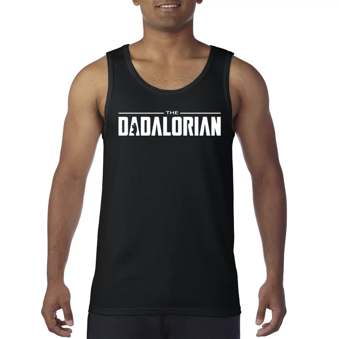 Dadalorian Fathers Day Dad Gift Idea Tank Top