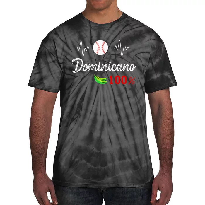 Dominican Flag Dominican Republic Baseball Tie-Dye T-Shirt