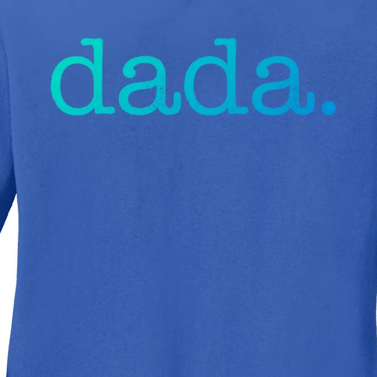 Dada FatherS Day For New Dad Him Papa Granpa Funny Dada Gift Ladies Long Sleeve Shirt