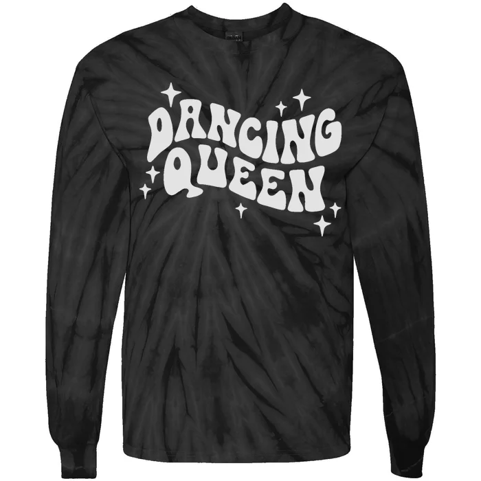 Disco Funny Dancing Bride Bridesmaid Bachelorette Matching Tie-Dye Long Sleeve Shirt