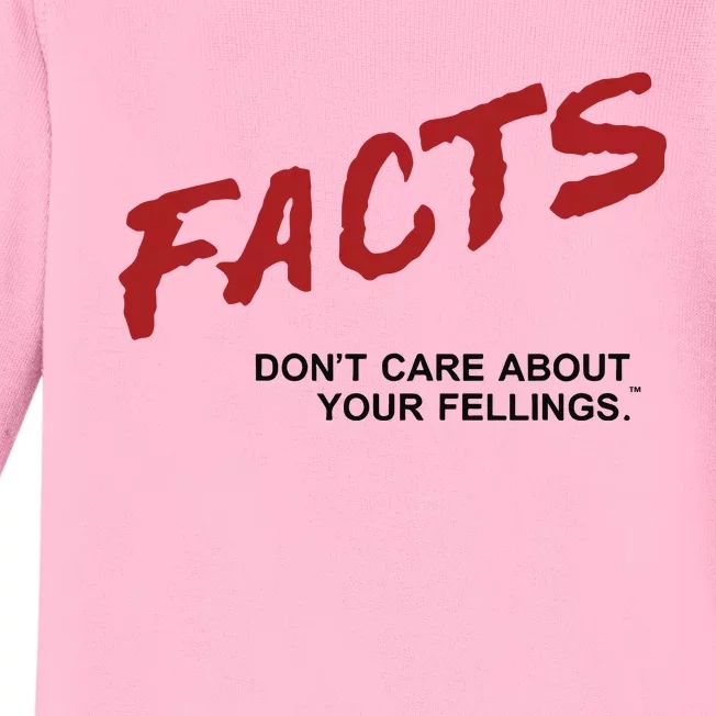 Dailywire Facts Don’T Care About Your Feelings Baby Long Sleeve Bodysuit