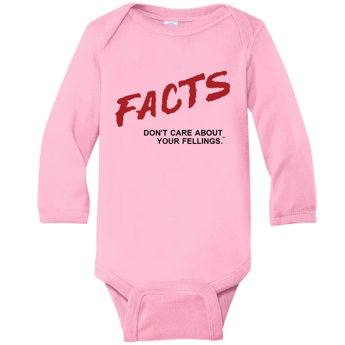 Dailywire Facts Don’T Care About Your Feelings Baby Long Sleeve Bodysuit