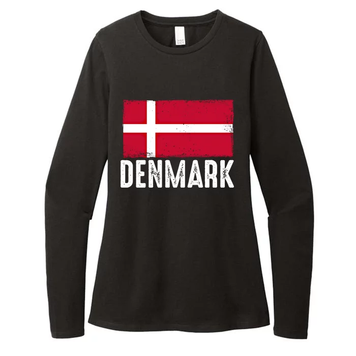 Denmark Flag Danish Soccer Team Football Soccer National Meaningful Gift Womens CVC Long Sleeve Shirt