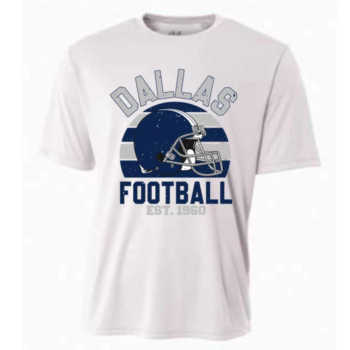 Dallas Football Est 1960 Team Supporter Cooling Performance Crew T-Shirt