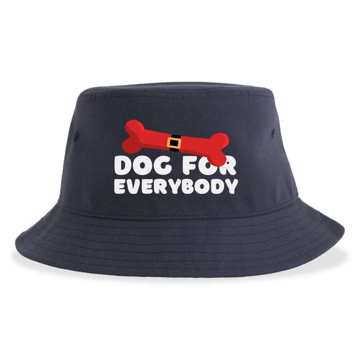 Dog For Everybody Santa Sled Funny Christmas Dogs Sustainable Bucket Hat