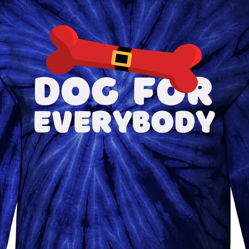 Dog For Everybody Santa Sled Funny Christmas Dogs Tie-Dye Long Sleeve Shirt