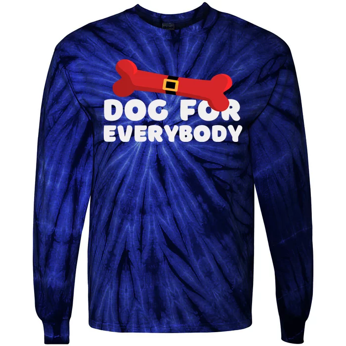 Dog For Everybody Santa Sled Funny Christmas Dogs Tie-Dye Long Sleeve Shirt