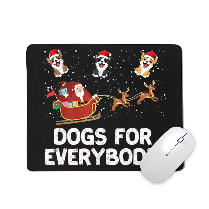 Dogs For Everybody Festive Christmas Santa Xmas Funny Ugly Mousepad