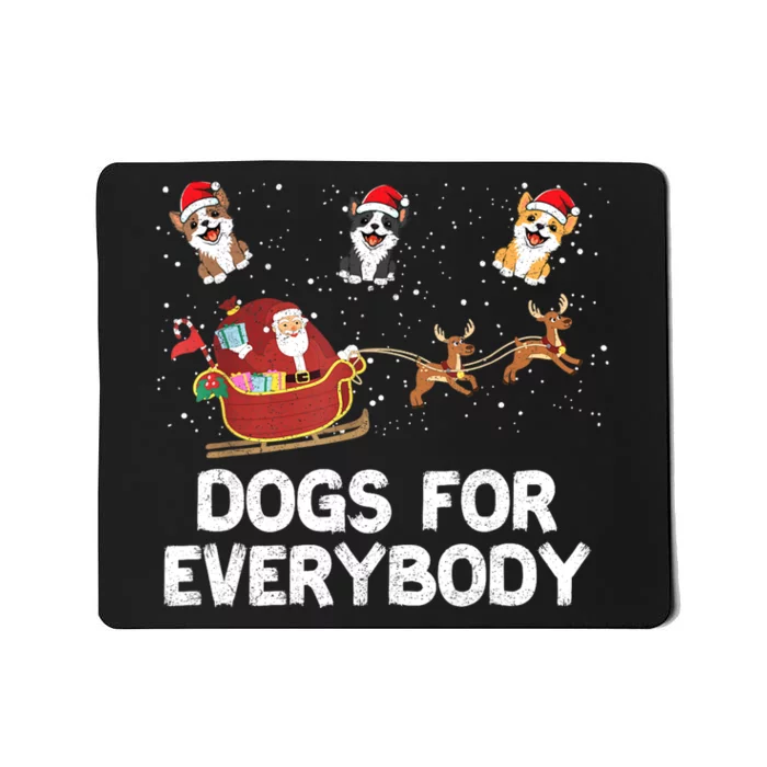 Dogs For Everybody Festive Christmas Santa Xmas Funny Ugly Mousepad