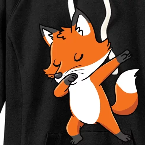 Dabbing Fox For Fox Lover Women's Fleece Hoodie