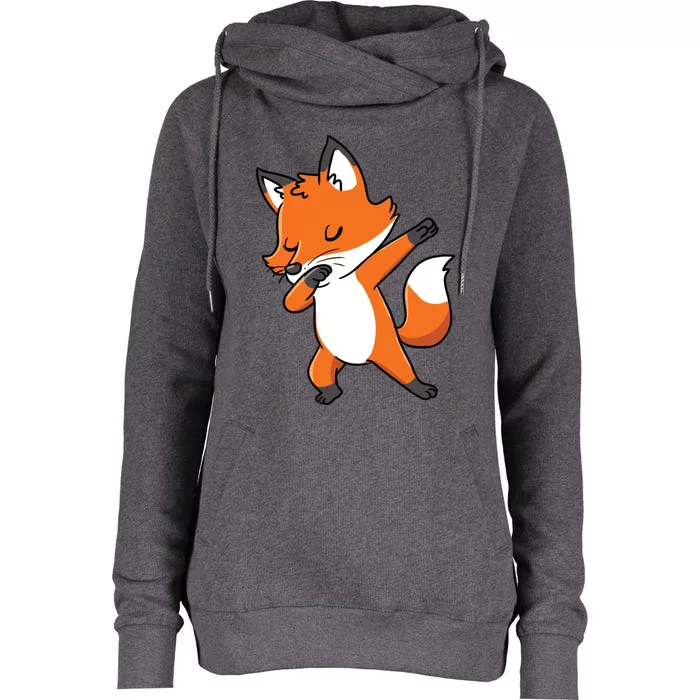 Dabbing Fox For Fox Lover Womens Funnel Neck Pullover Hood