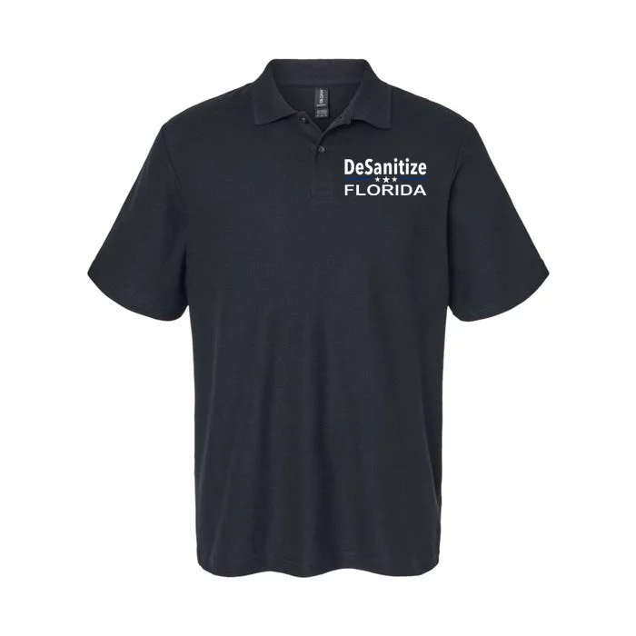 DeSanitize Florida Funny Anti Ron DeSantis Softstyle Adult Sport Polo