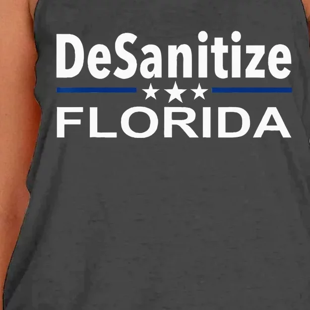 DeSanitize Florida Funny Anti Ron DeSantis Women's Knotted Racerback Tank