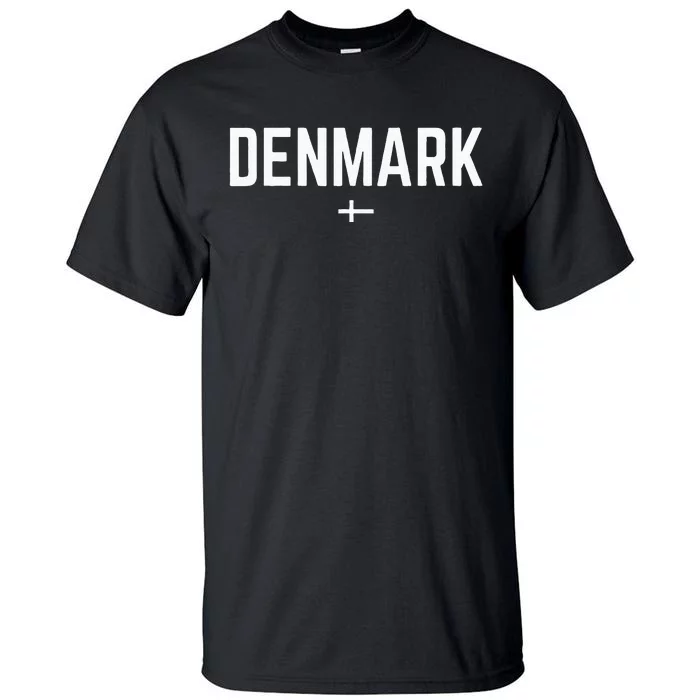 DENMARK Flag For Men Women Kids Red DENMARK Tall T-Shirt