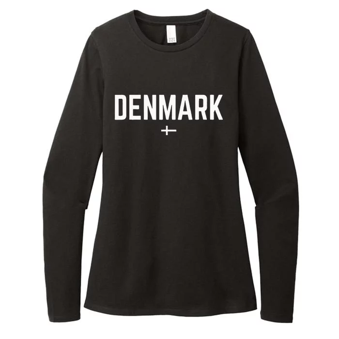 DENMARK Flag For Men Women Kids Red DENMARK Womens CVC Long Sleeve Shirt