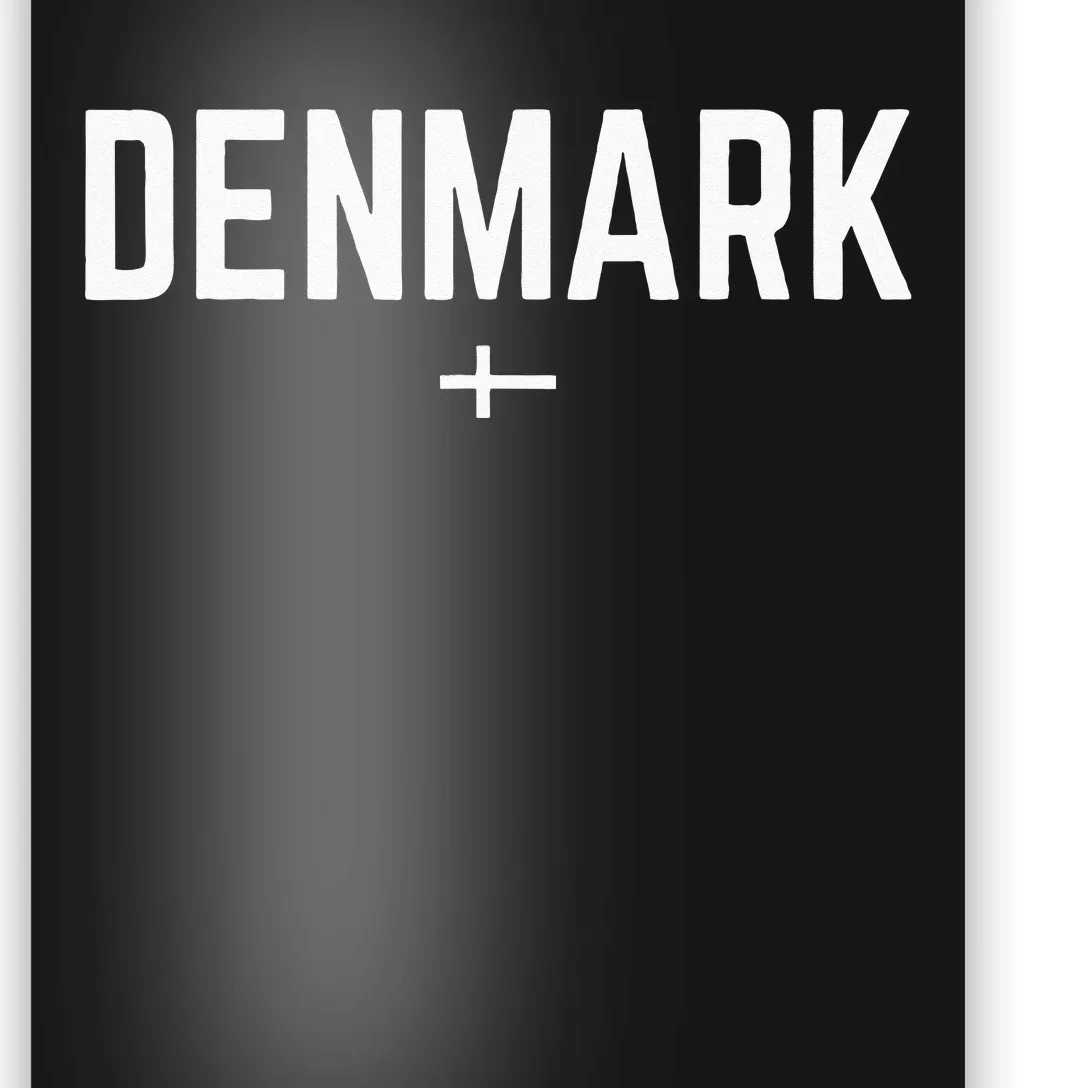 DENMARK Flag For Men Women Kids Red DENMARK Poster