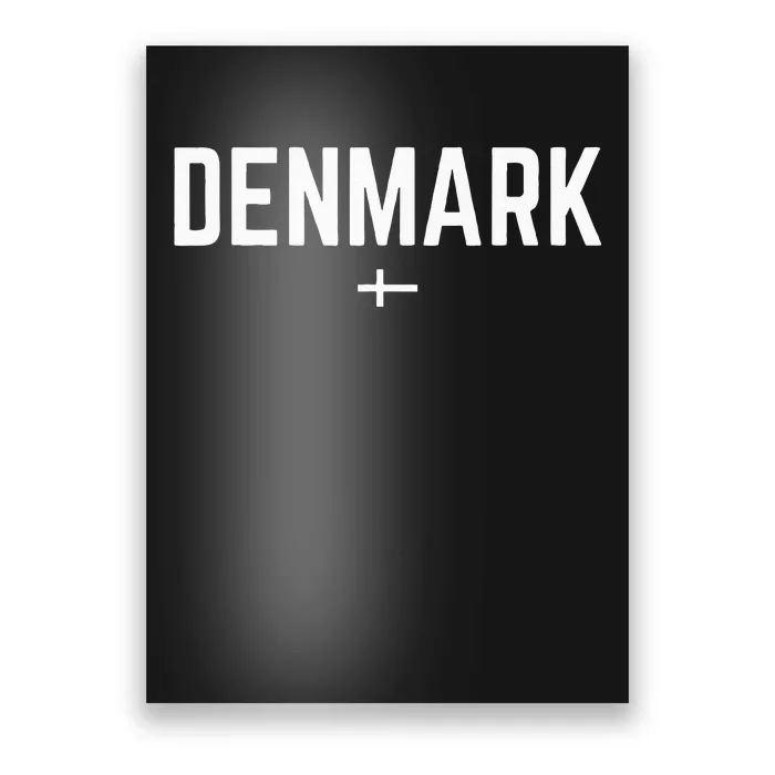 DENMARK Flag For Men Women Kids Red DENMARK Poster