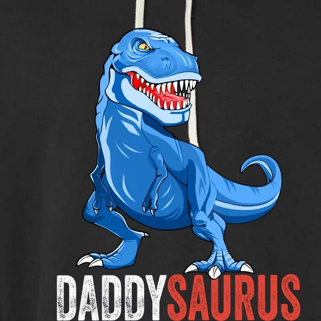 Daddysaurus Funny Fathers Day T Rex Daddy Saurus Sweat Garment-Dyed Fleece Hoodie