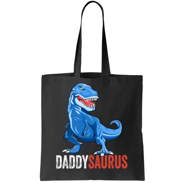 Daddysaurus Funny Fathers Day T Rex Daddy Saurus Sweat Tote Bag