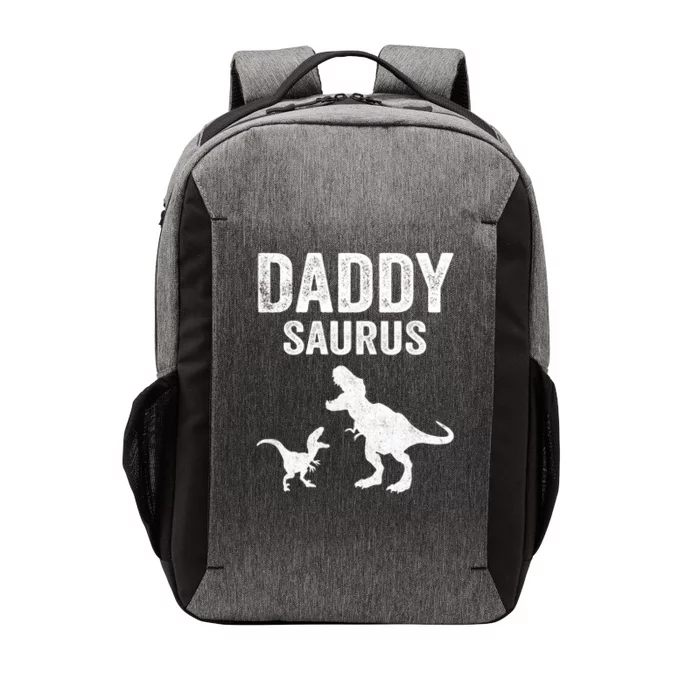 Daddysaurus Funny FatherS Day T Rex Daddy Saurus Hoodie Vector Backpack