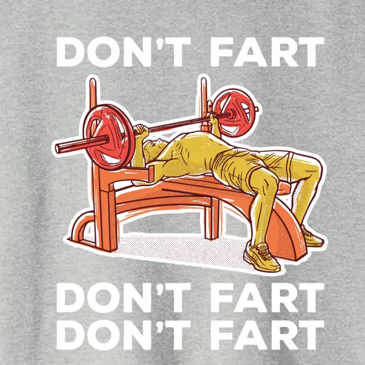 Don't Fart Funny Fitness Gym Workout Vinatge Gift Women's Crop Top Tee