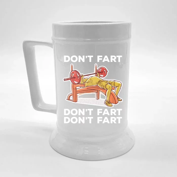 Don't Fart Funny Fitness Gym Workout Vinatge Gift Front & Back Beer Stein