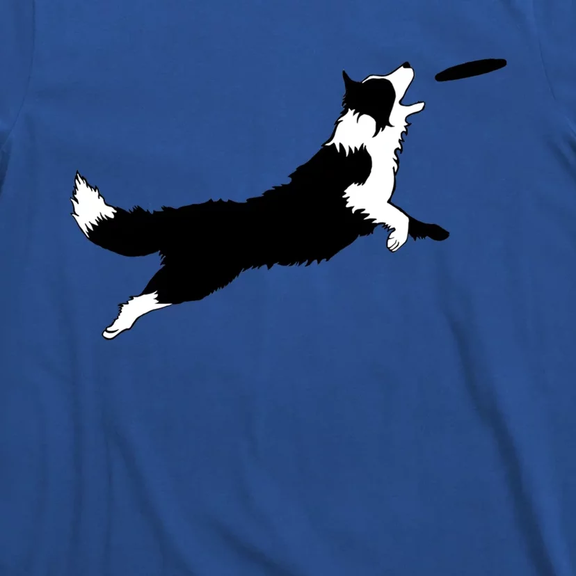 Dog Fetch Frisbee Border Collie Cool Gift Dog Lover Gift Meaningful Gift T-Shirt