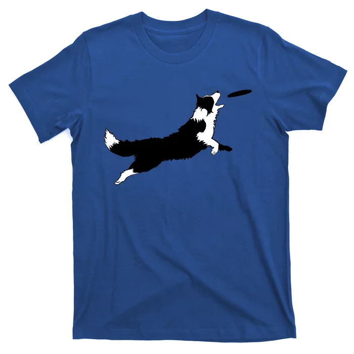 Dog Fetch Frisbee Border Collie Cool Gift Dog Lover Gift Meaningful Gift T-Shirt