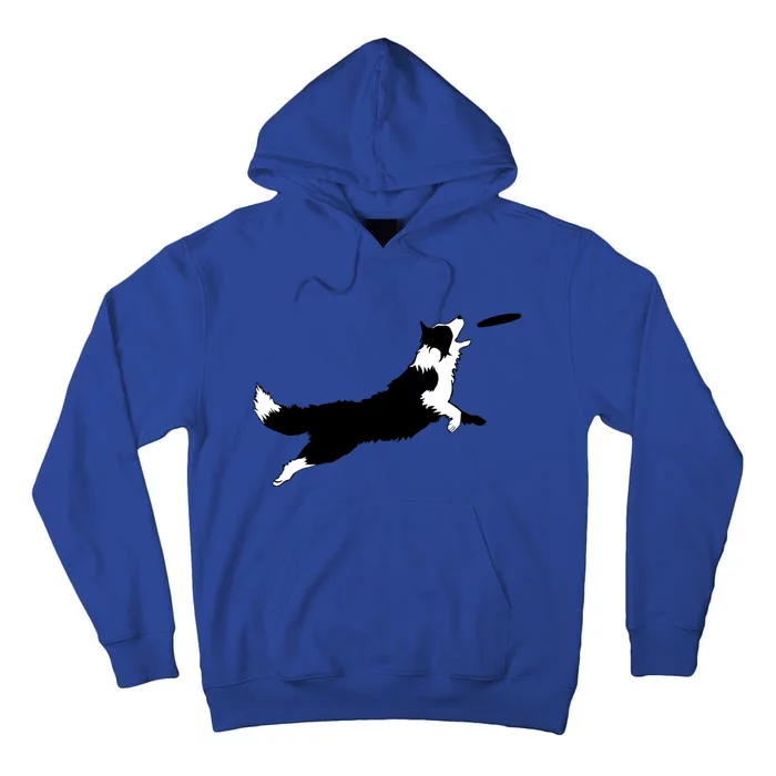 Dog Fetch Frisbee Border Collie Cool Gift Dog Lover Gift Meaningful Gift Tall Hoodie