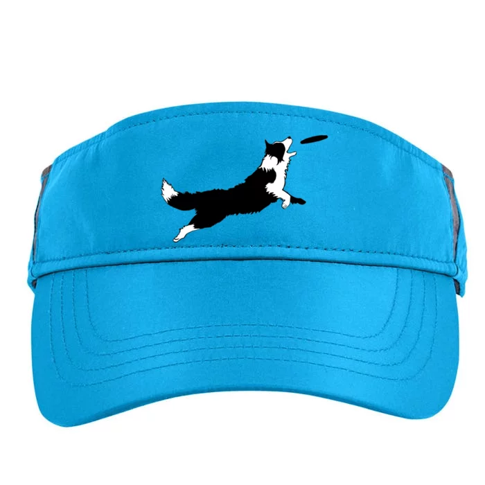 Dog Fetch Frisbee Border Collie Cool Gift Dog Lover Gift Meaningful Gift Adult Drive Performance Visor