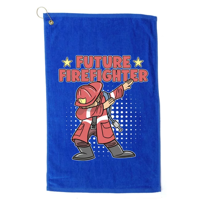 Dabbing Future Firefighter Fire Gift Platinum Collection Golf Towel