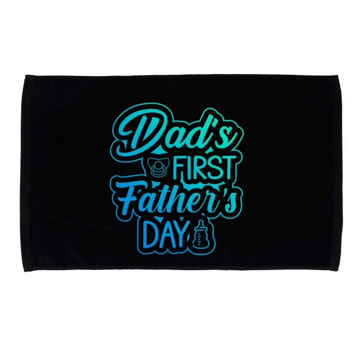 Dads First Fathers Day Gift Microfiber Hand Towel