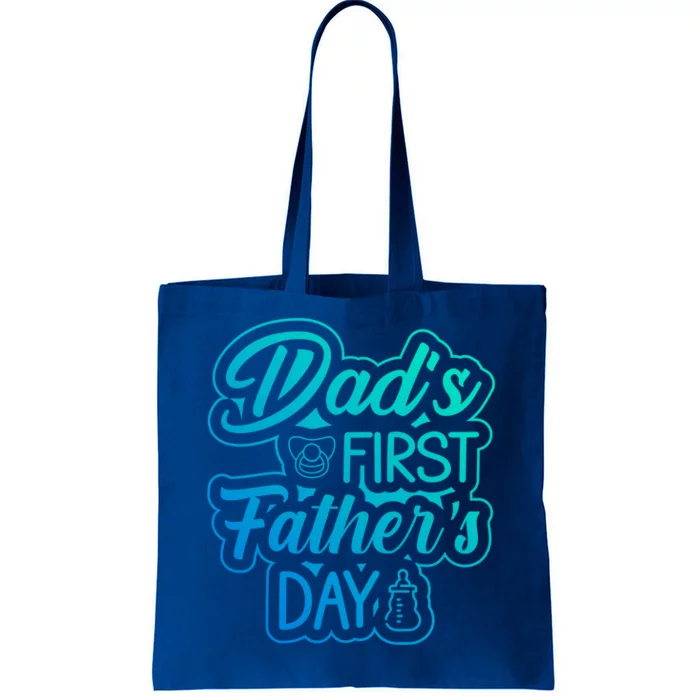 Dads First Fathers Day Gift Tote Bag