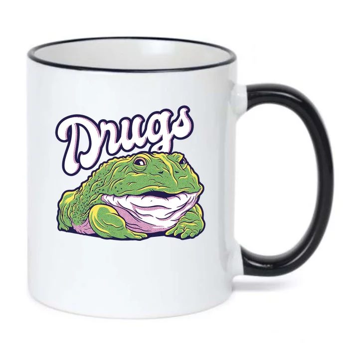 Drugs Frog Funny Black Color Changing Mug