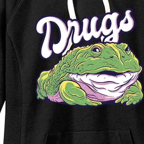 Drugs Frog Funny Women's Fleece Hoodie