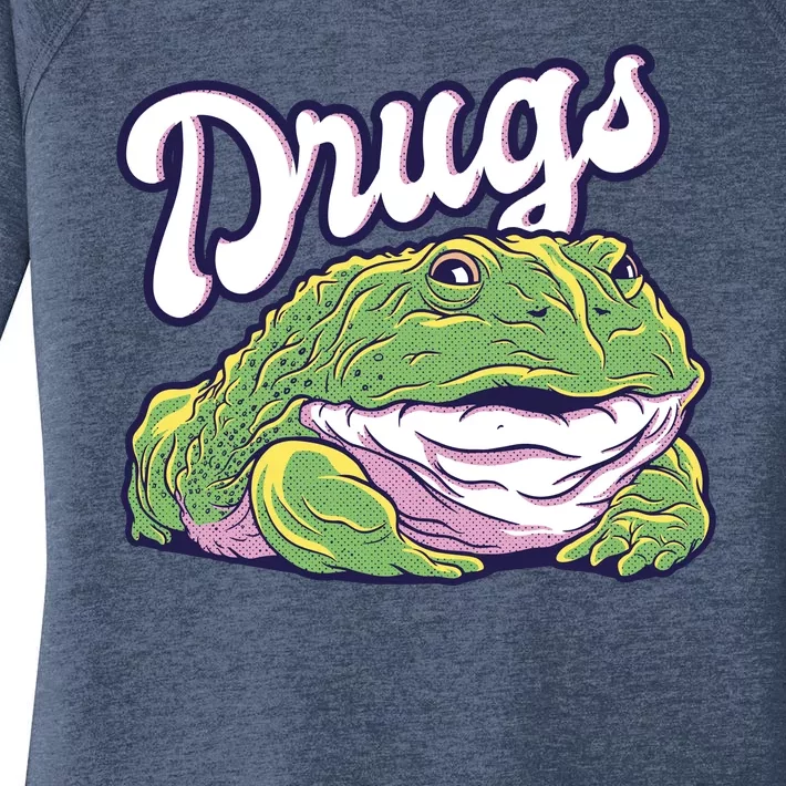 Drugs Frog Funny Women's Perfect Tri Tunic Long Sleeve Shirt