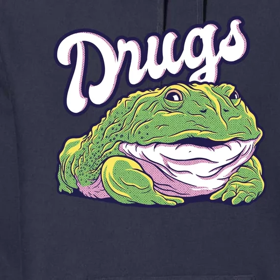 Drugs Frog Funny Premium Hoodie