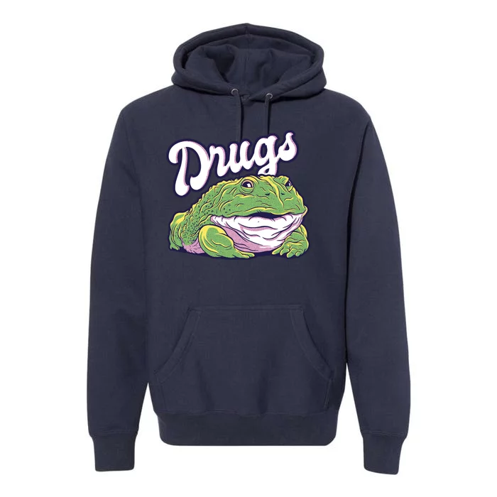 Drugs Frog Funny Premium Hoodie