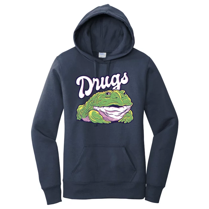 Drugs Frog Funny Women's Pullover Hoodie